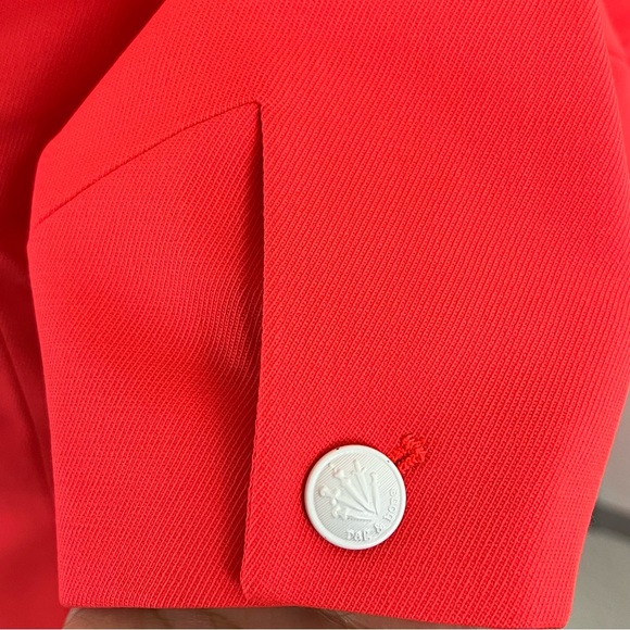 Rag & Bone Lexington Virgin Wool Tailtor-Fit Blazer Neon Orange US4 $550 - Picture 10 of 16
